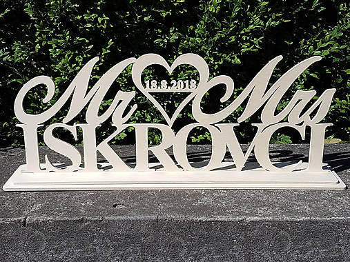 Iné doplnky - Drevený svadobný stojan na mieru MR a MRS - 9686042_