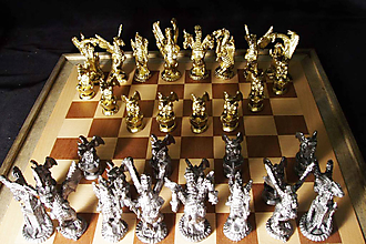 Sochy - Dračie šachové figúry - 9691591_