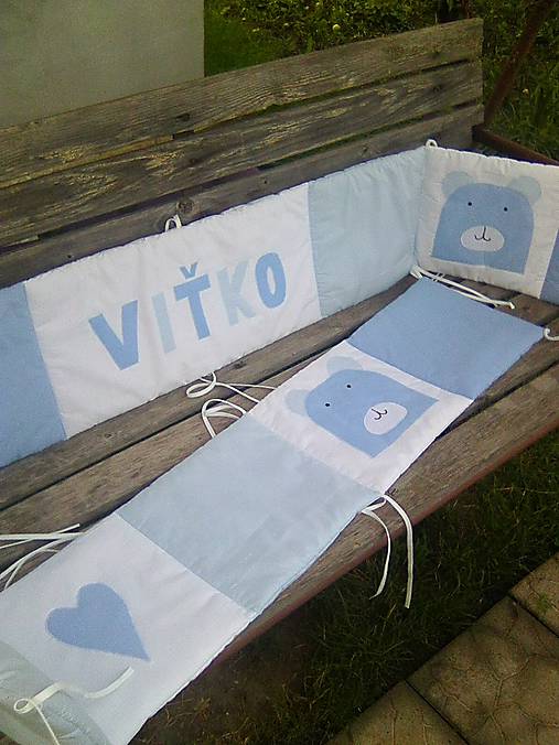 Detský textil - hniezdo Macko s menom - 9695282_