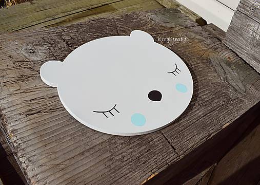 Tabuľky - macko 20cm - 9696312_
