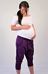 Tehotenské oblečenie - Tehotenské - turecké - jóga kraťasy, výber farieb, veľ L - XXL - 9696034_