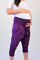 Tehotenské oblečenie - Tehotenské - turecké - jóga kraťasy, výber farieb, veľ L - XXL - 9696037_