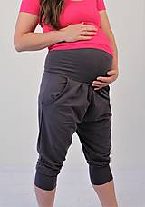 Tehotenské oblečenie - Tehotenské - turecké - jóga kraťasy, výber farieb, veľ XS - M - 9696051_