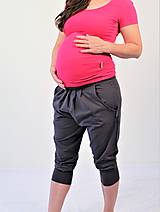 Tehotenské oblečenie - Tehotenské - turecké - jóga kraťasy, výber farieb, veľ L - XXL - 9696069_