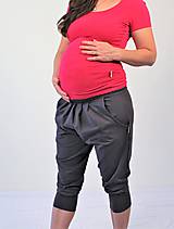 Tehotenské oblečenie - Tehotenské - turecké - jóga kraťasy, výber farieb, veľ XS - M - 9696078_