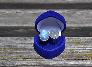 Pánske šperky - Labradorit manžetové gombíky Ag 925 - 9698413_