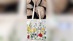 Nákupné tašky - ♥ Plátená, ručne maľovaná taška ♥ - 9701061_