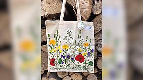 Nákupné tašky - ♥ Plátená, ručne maľovaná taška ♥ - 9701068_