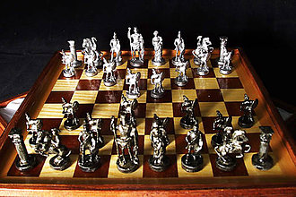 Sochy - Rímske šachové figúry - 9699953_