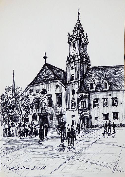 Bratislava - sada obrázkov A4 (10ks)
