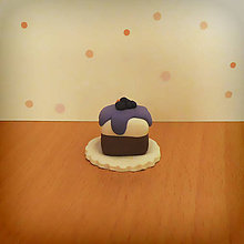 Hračky - Dezert ako z cukrárne (čučoriedkový koláč) - 9703612_