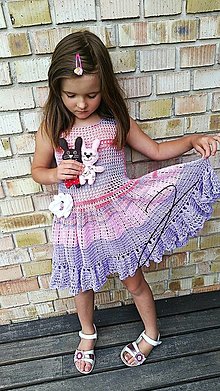 Detské oblečenie - Háčkované detské šaty - 9704443_