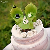 Svadobné posedenie - figúrky na svadobnú tortu