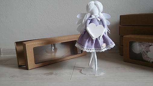 Dekorácie - M.I.L.Y. anjel Violet - 9706842_