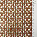 Textil - čokoládka, 100 % bavlna Francúzsko, šírka 160 cm - 9711424_