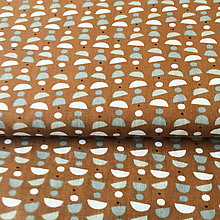 Textil - čokoládka, 100 % bavlna Francúzsko, šírka 160 cm - 9711423_