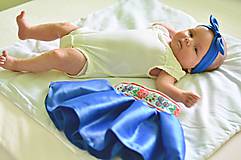 Detské oblečenie - Detská saténová sukňa  (Obvod pásu do 60cm, dĺžka do 30cm) - 9710581_