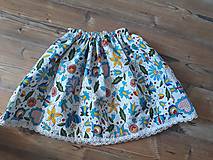 Detské oblečenie - detská sukňa s ornamentom - 9710261_