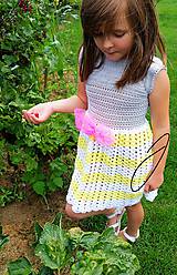 Detské oblečenie - Háčkované detské šaty č.2 - 9716204_