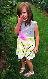 Detské oblečenie - Háčkované detské šaty č.2 - 9716221_