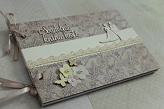 Papiernictvo - kvetinková _ kniha hostí - 9717865_