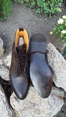 Pánske oblečenie - Pánské kožené topánky - 9723260_