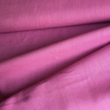 Textil - (36) 100 % predpraný mäkčený ľan ružovofialový, šírka 140 cm, cena za 0,5 m - 9721710_