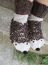 Ponožky, pančuchy, obuv - ponožky ježkovia - 9725064_