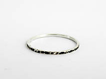 Prstene - 925/1000 Strieborný prsteň Zebra - 9726646_