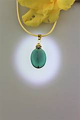 Náhrdelníky - Smaragdový fluorit prívesok v striebre - 9726248_