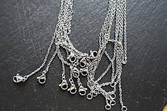 Komponenty - Retiazka na náhrdelník 1 - stainless steel - - 9726428_