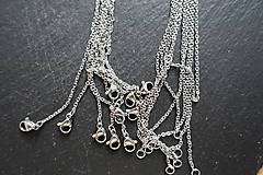 Komponenty - Retiazka na náhrdelník 1 - stainless steel - - 9726430_