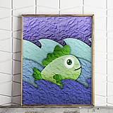 Grafika - Ako ryba vo vode na papieri - 9726381_