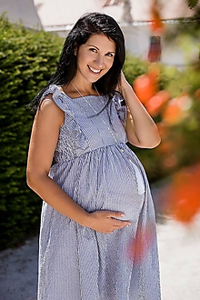 Tehotenské oblečenie - Šaty FORGET-ME-NOT Stripes2 - 9734128_