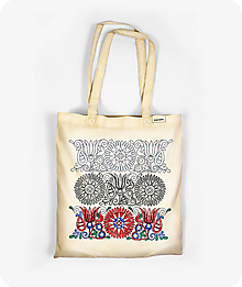 Nákupné tašky - Bavlnená taška Tri obdobia kvetu - 9736112_