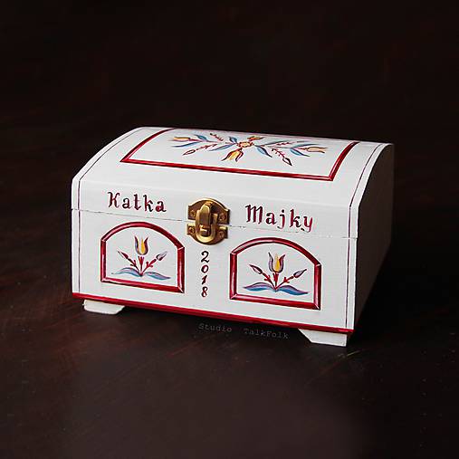 Maľovaná svadobná truhlica  (rôzne veľkosti)