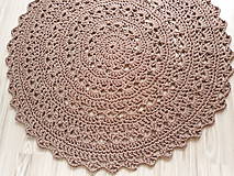 Úžitkový textil - Veľký okrúhly koberec  (Šedá) - 9743700_