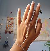 Náramky - Hand chain (achát) - 9747091_