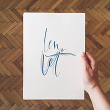 Grafika - Typografia "Len leť" - 9749364_