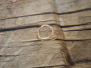 Prstene - Prsteň krúžok ružový - 9747824_