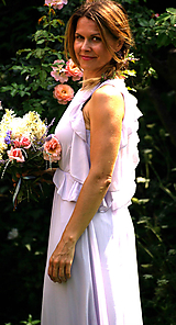 Šaty - krásne ručne maľované  svadobné šaty - lilac - 9748316_