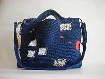 Veľké tašky - Modrý Mondrian - 9747562_