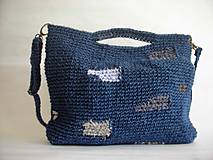 Veľké tašky - Modrý Mondrian - 9747563_