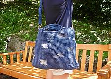 Veľké tašky - Modrý Mondrian - 9747570_