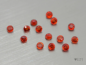 Minerály - ZAFÍR prírodný červený okrúhly 2,3 mm NAHRIEVANÝ - 9752906_