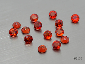 Minerály - ZAFÍR prírodný červený okrúhly 2,8 mm NAHRIEVANÝ - 9752907_