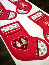 Textil - HYGGE Christmas - bavlnená látka na výrobu Mikulášskych čižiem - 9755264_
