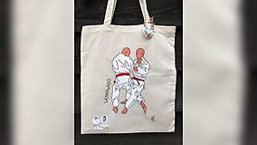 Nákupné tašky - ♥ Plátená, ručne maľovaná taška ♥ - 9756098_