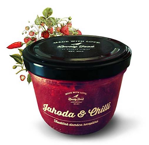 Džemy - Jahodový džem s chilli - 9759082_