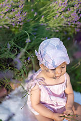 Detské čiapky - Letná šiltovka Violet - 9759369_